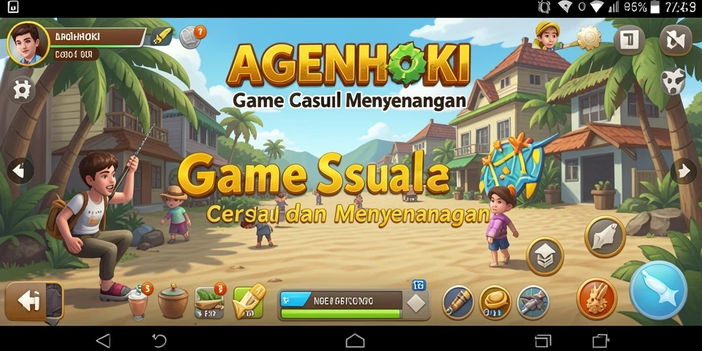 Tangkapan layar AGENHOKI menampilkan gameplay yang seru dan penuh aksi.