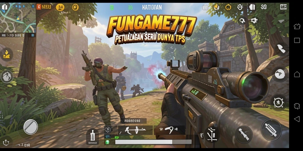 Tampilan gameplay seru dan mendebarkan di FUNGAME777.
