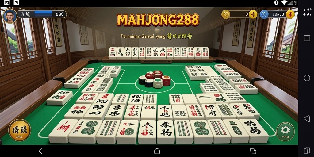 Tampilan gameplay MAHJONG288 yang menarik dan seru.
