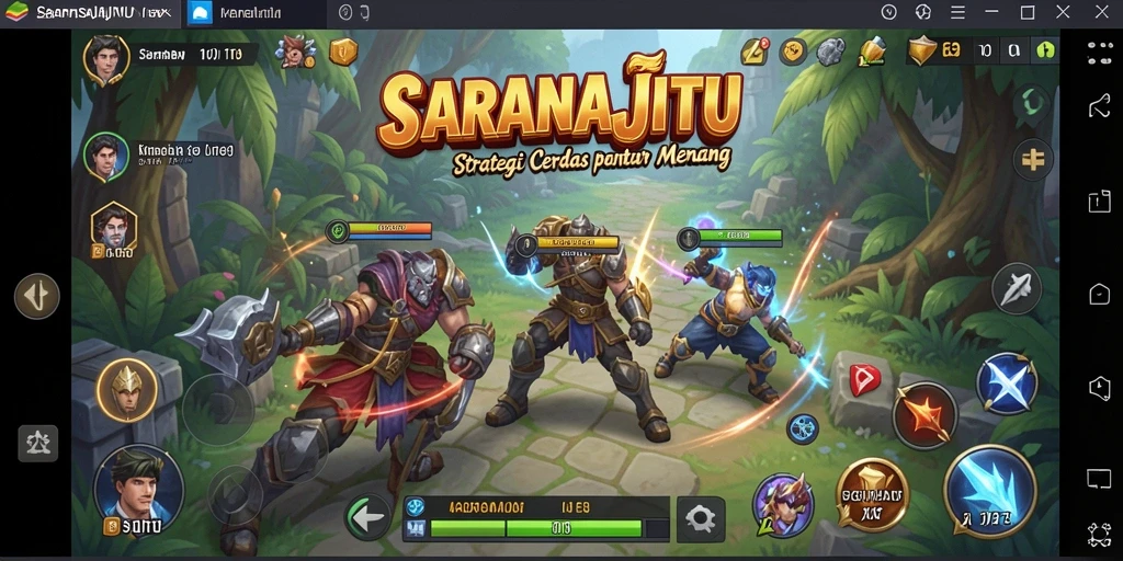 Tampilan gameplay SARANAJITU yang menawan dan menantang.