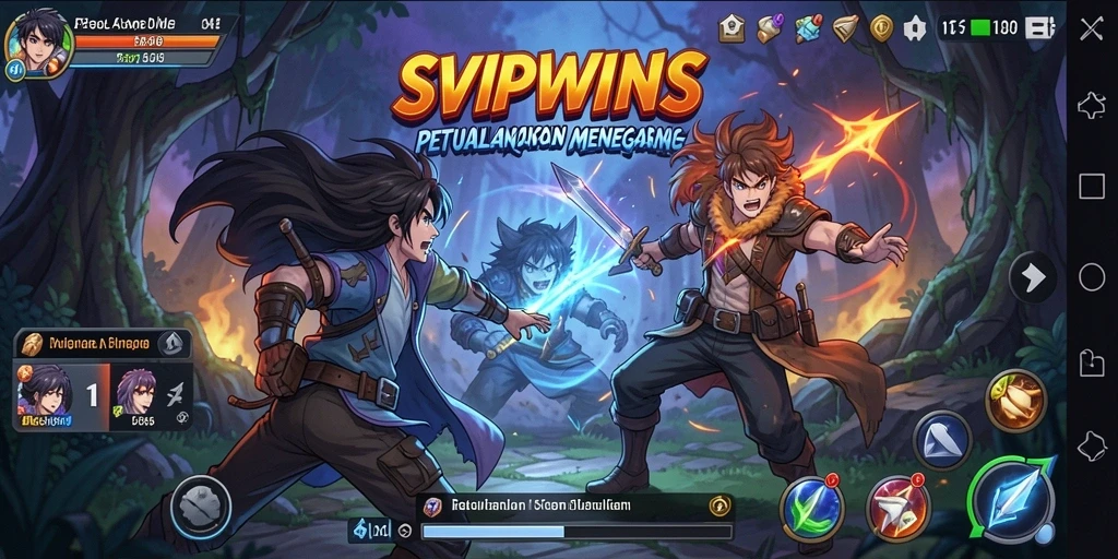 Tampilan gameplay seru dan penuh aksi dalam SVIPWINS.