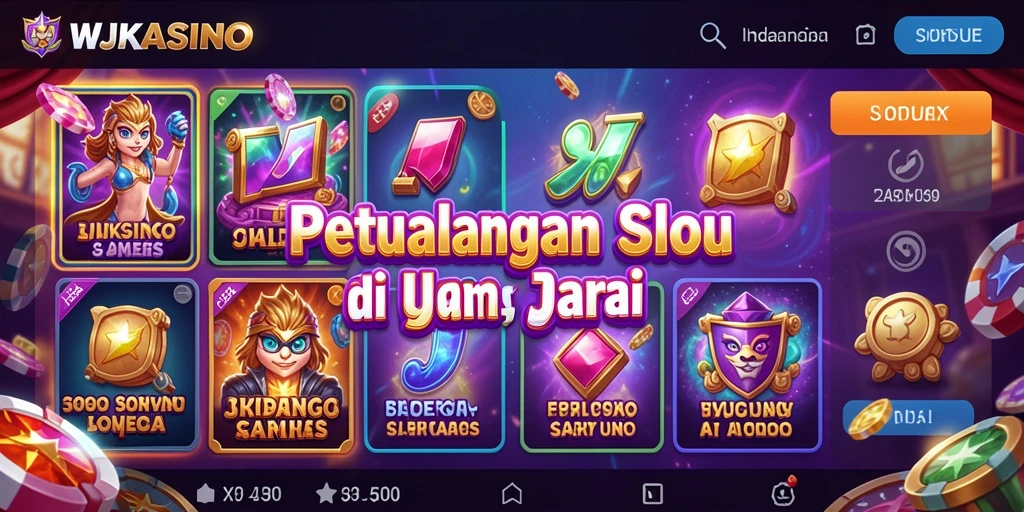 Tampilan seru dari gameplay WJKASINO yang penuh aksi Slot.