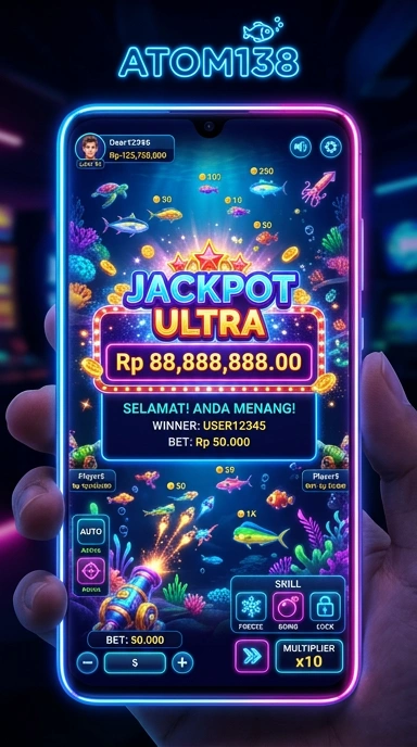 Tampilan antarmuka aplikasi atom138 yang intuitif.